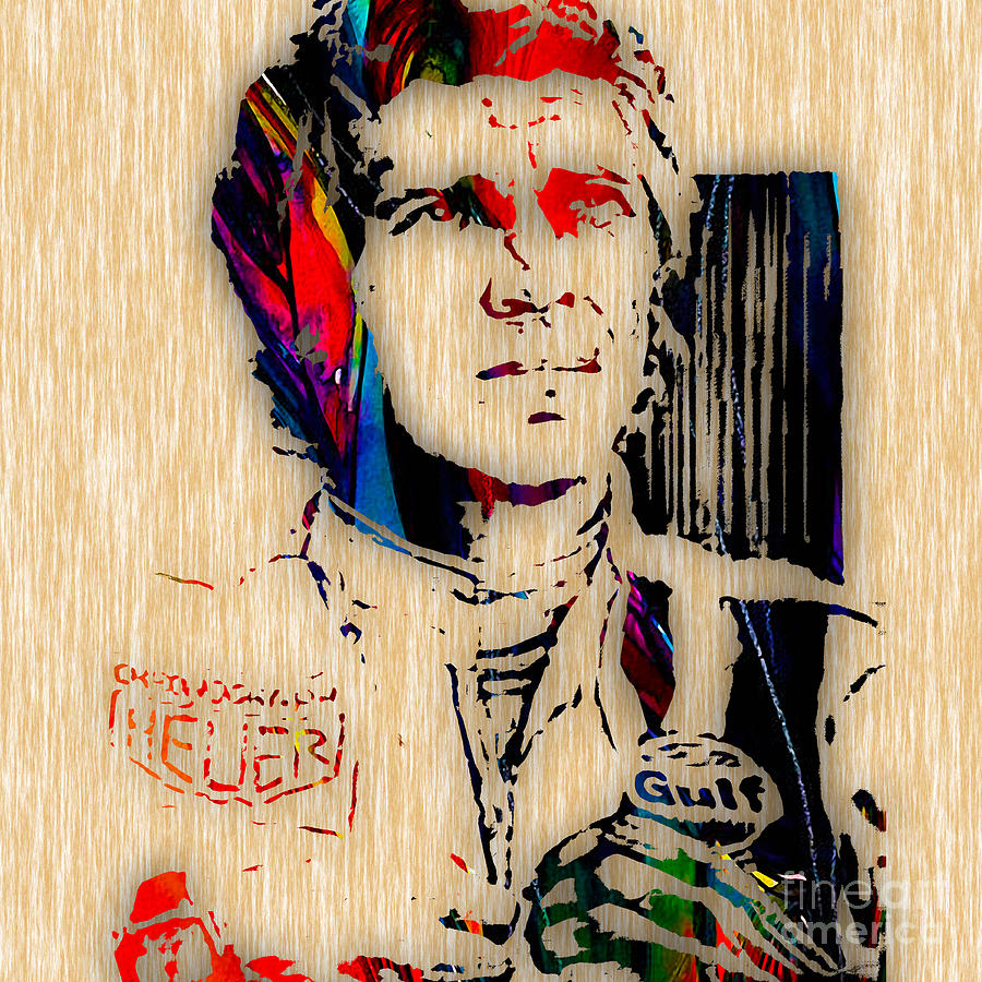 Steve McQueen Collection #11 Mixed Media by Marvin Blaine