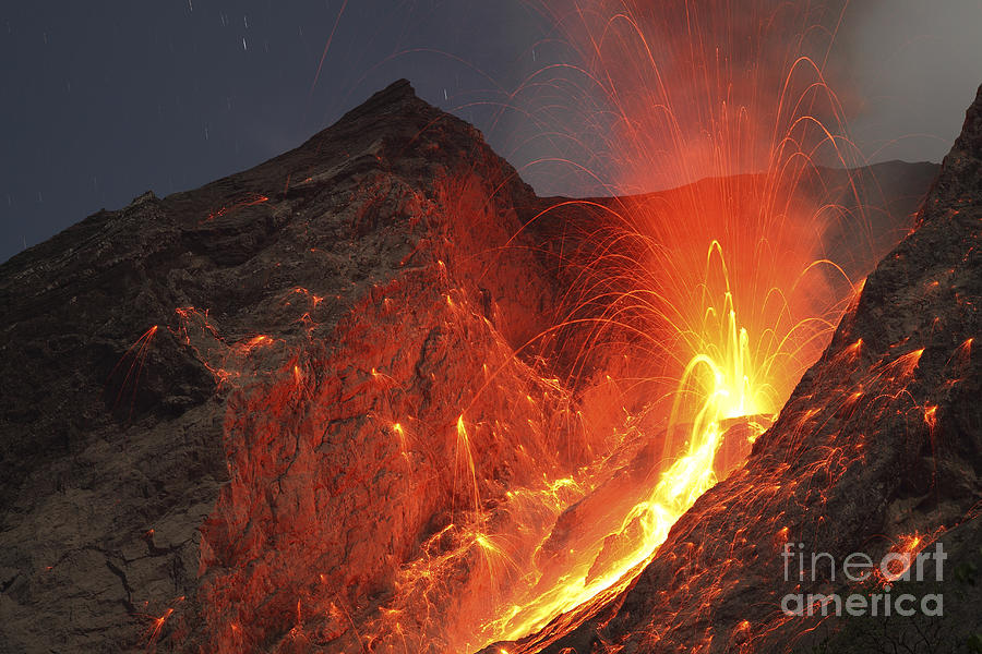 Strombolian Type Eruption Of Batu Tara #11 Photograph by Richard Roscoe