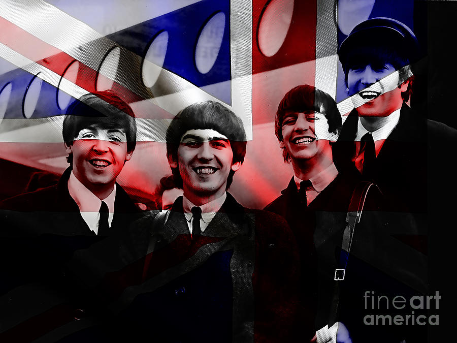 The Beatles #11 Mixed Media by Marvin Blaine