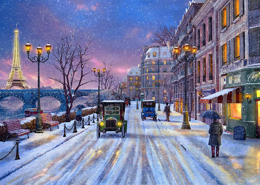 Winter in Paris Photograph by MGL Meiklejohn Graphics Licensing