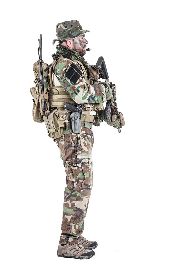 U.s. Special Forces Soldier Wearing #11 Photograph by Oleg Zabielin