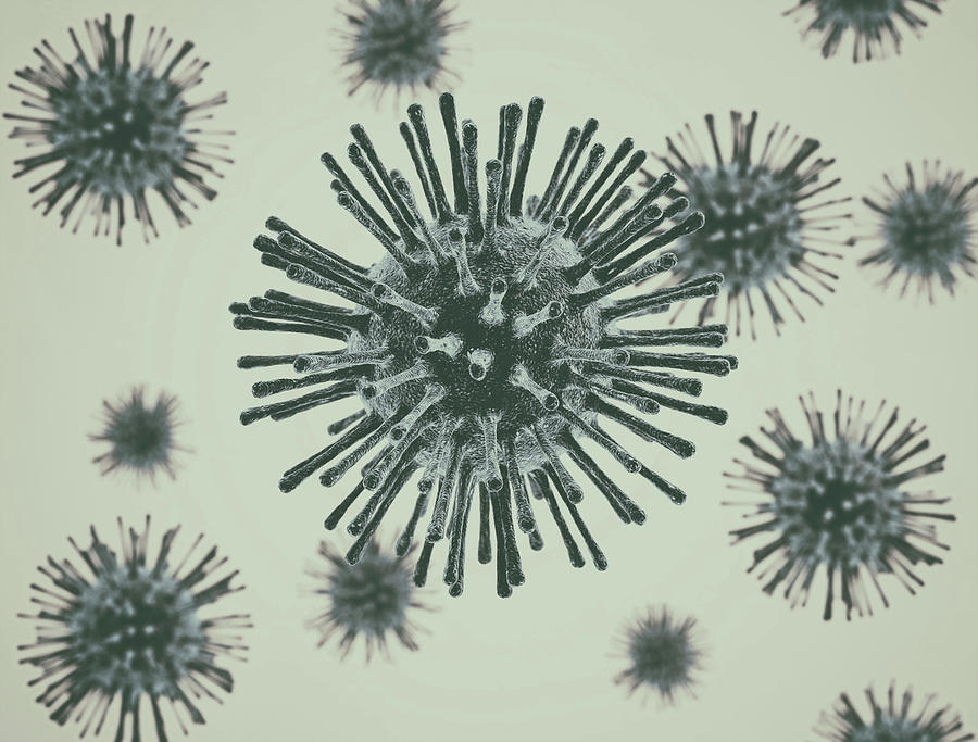 Viruses Photograph by Jesper Klausen / Science Photo Library - Fine Art ...