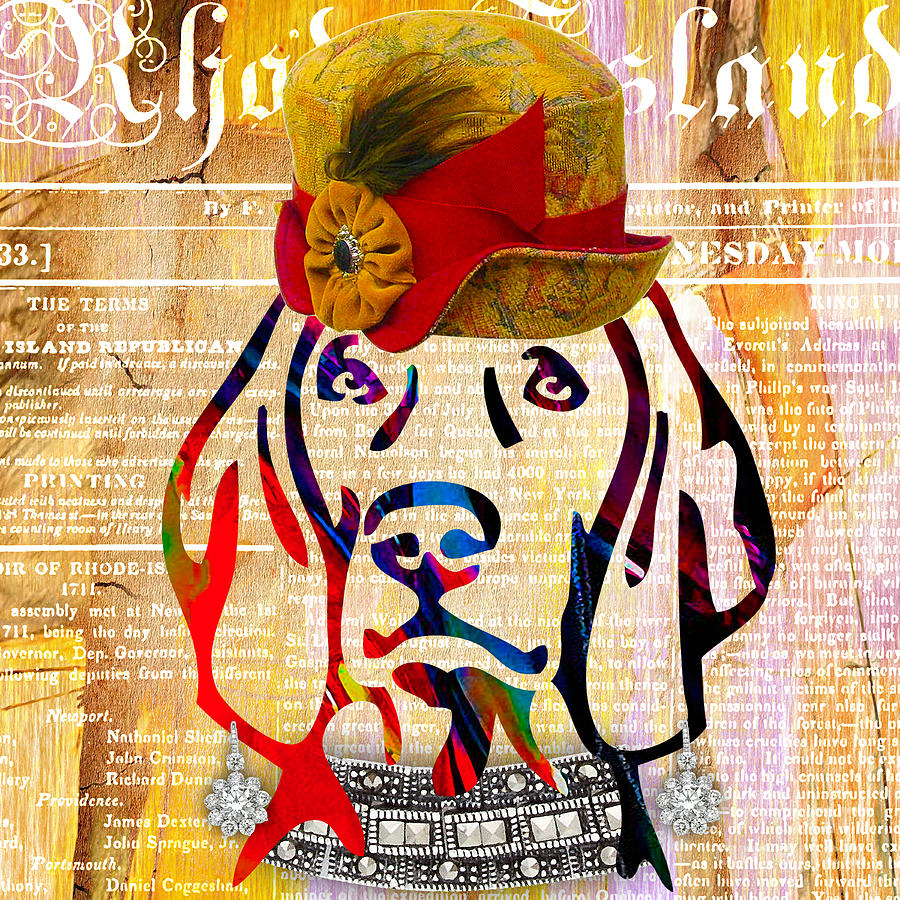 Cool Mixed Media - Weimaraner Collection #11 by Marvin Blaine