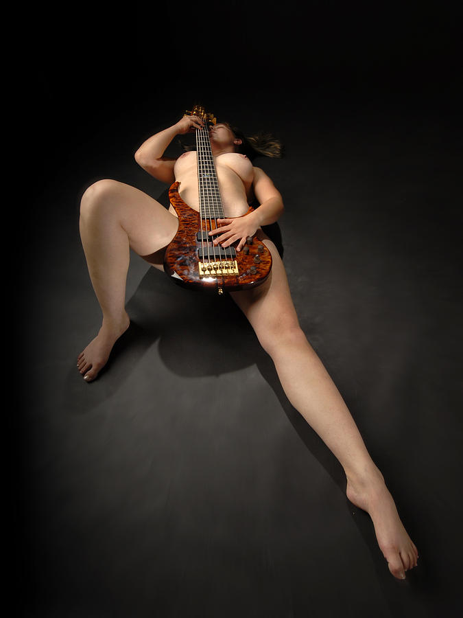 1109 Nude Woman with Guitar Photograph by Chris Maher