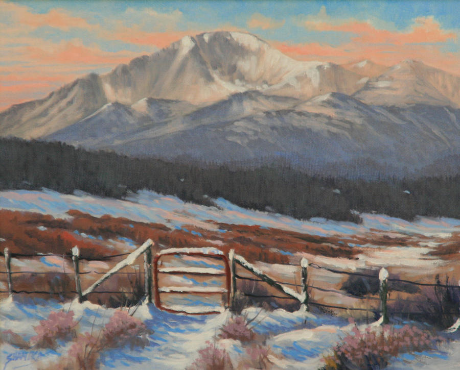Pikes Peak Painting - 110901-810 Red Gate by Kenneth Shanika Pikes Peak Painting - 110901-810 Red Gate by Kenneth Shanika