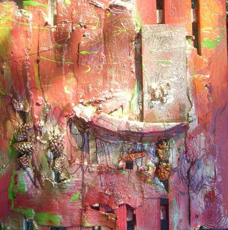 Abstract Mixed Media - ............................. #114 by Wiola Anyz