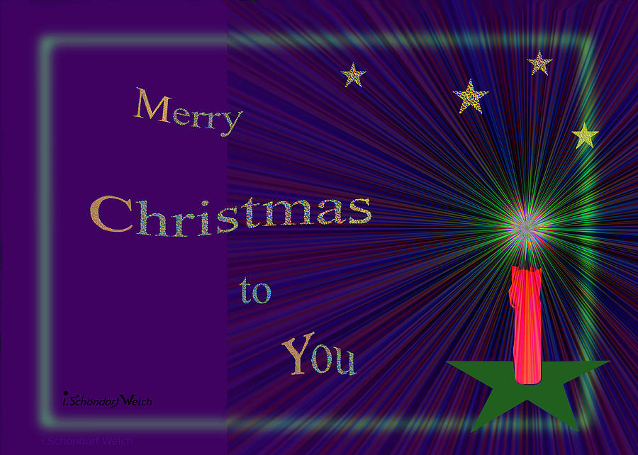 x 1152 - Merry Christmas to you Painting by Irmgard Schoendorf Welch
