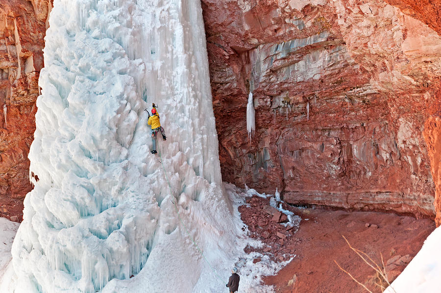 Ice Climb Photograph by Elijah er Fine Art America