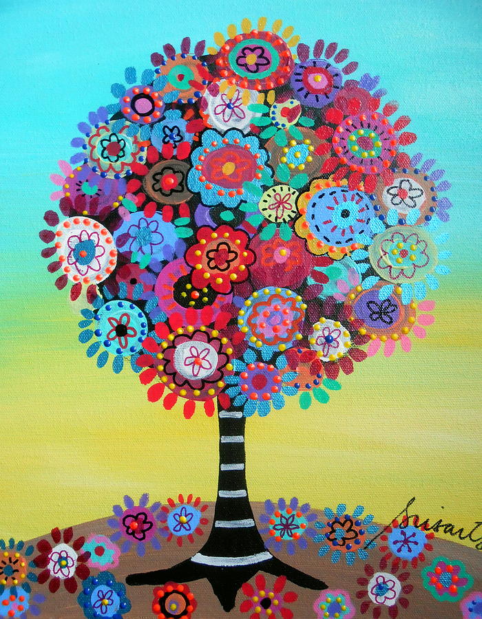 Cool Painting - Tree Of Life #118 by Pristine Cartera Turkus