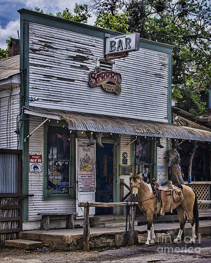 11th Street Cowboy Bar in Bandera Texas Photograph by Priscilla Burgers