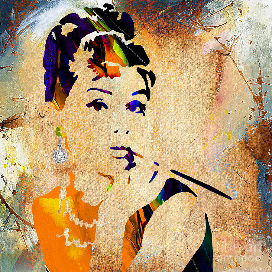 Audrey Hepburn Mixed Media - Audrey Hepburn Collection #12 by Marvin Blaine