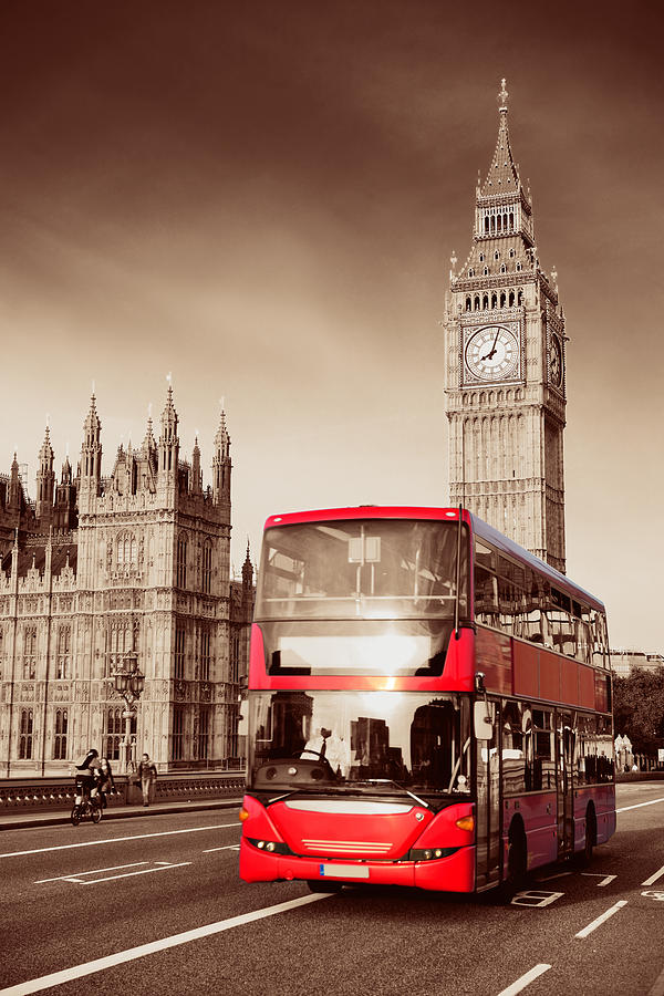 Bus in London #12 Photograph by Songquan Deng