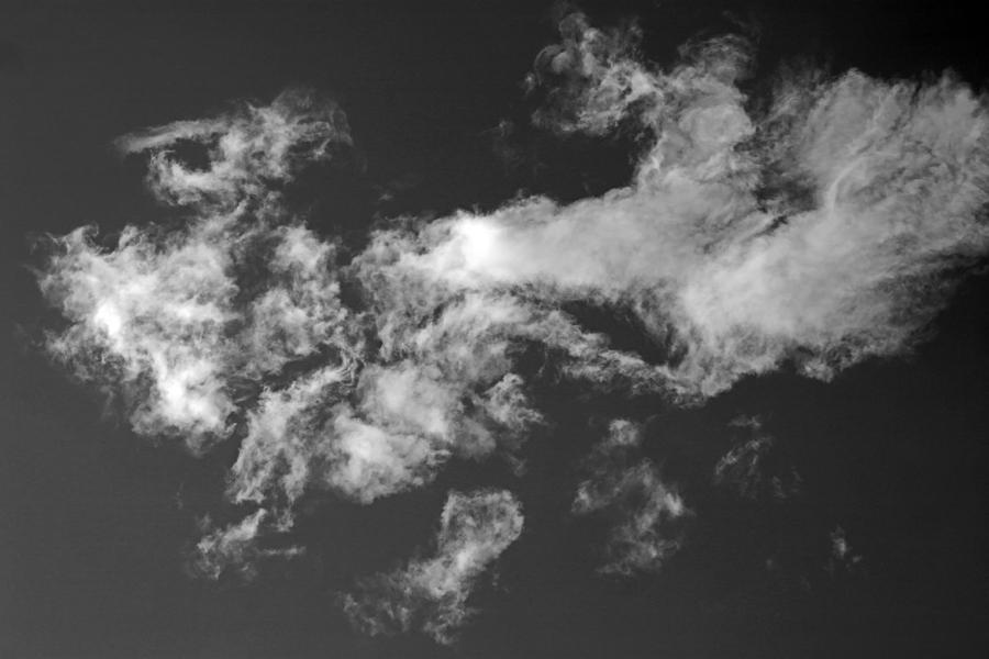 Cloaked Craft Cloud Photograph Photograph