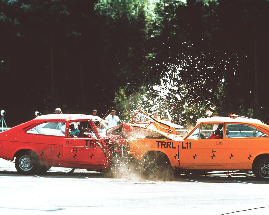 Crash Testing #12 Photograph by Trl Ltd./science Photo Library