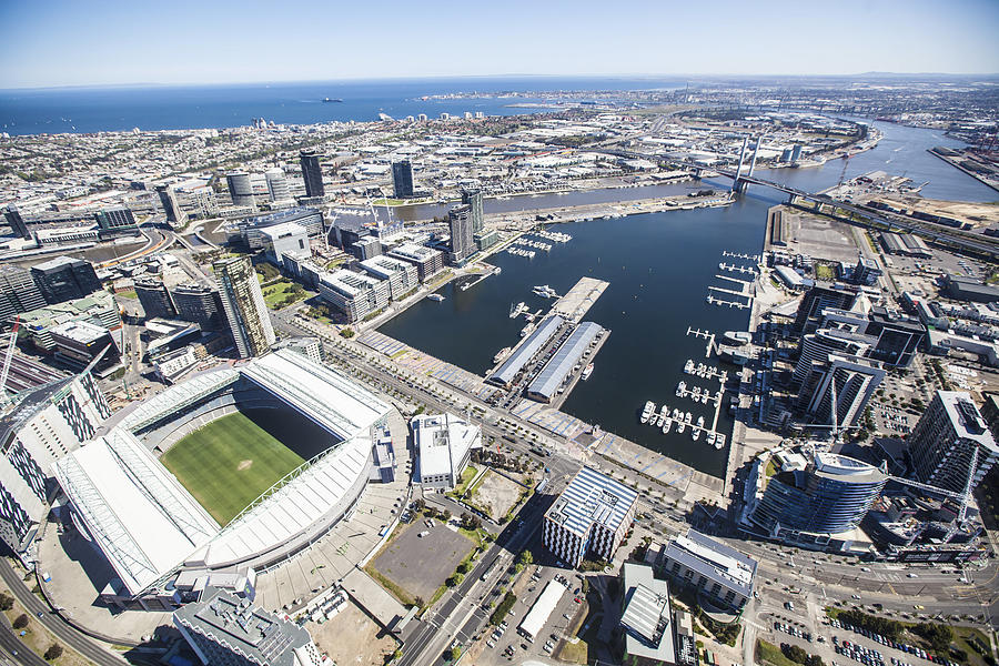 Docklands And Etihad Stadium, Melbourne Photograph By Brett Price ...