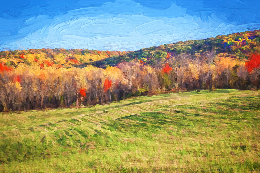 Fall Foliage Sussex County New Jersey Painted  #12 Photograph by Rich Franco