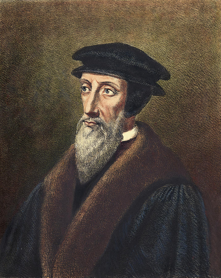 John Calvin (1509-1564) #12 Painting by Granger