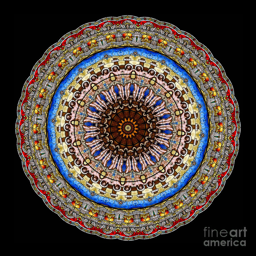 Abstract Photograph - Kaleidoscope Stained Glass Window Series #12 by Amy Cicconi
