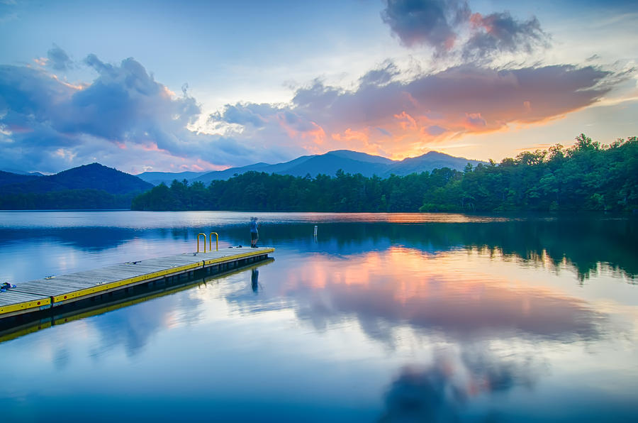 Lake Santeetlah In Great Smoky Mountains North Carolina #12 Photograph by Alex Grichenko