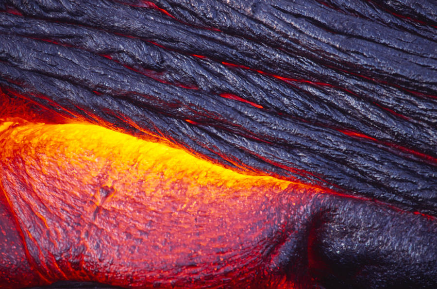Pahoehoe Lava, Kilauea Volcano, Hawaii #12 Photograph by Douglas Peebles