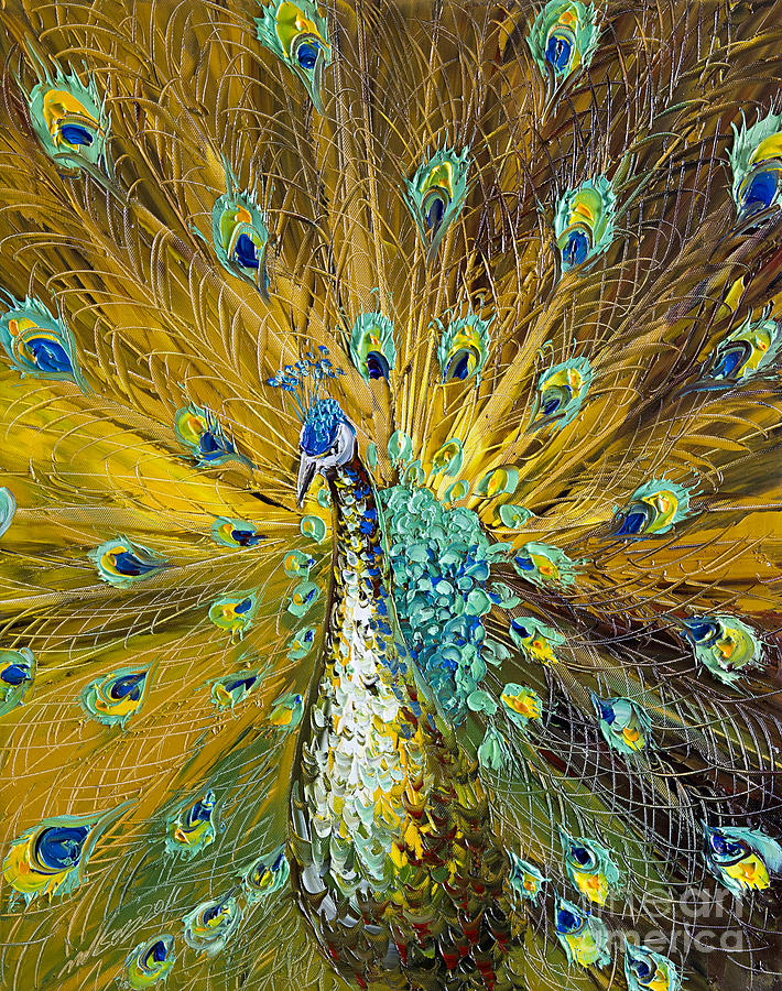 Peacock Painting by Willson Lau