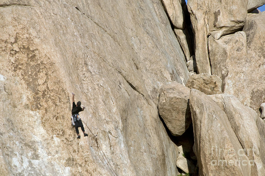 Rock Climber, Joshua Tree Np #12 Photograph by Mark Newman