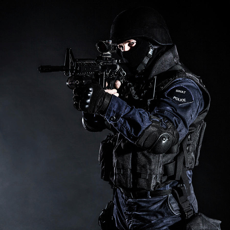 Special Weapons And Tactics Swat Team Photograph by Oleg Zabielin - Pixels