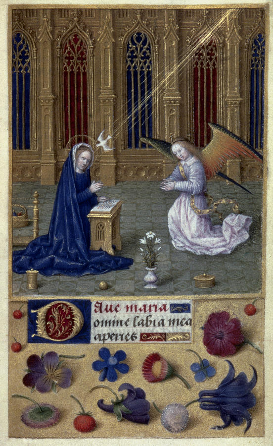 The Annunciation #17 Painting by Granger