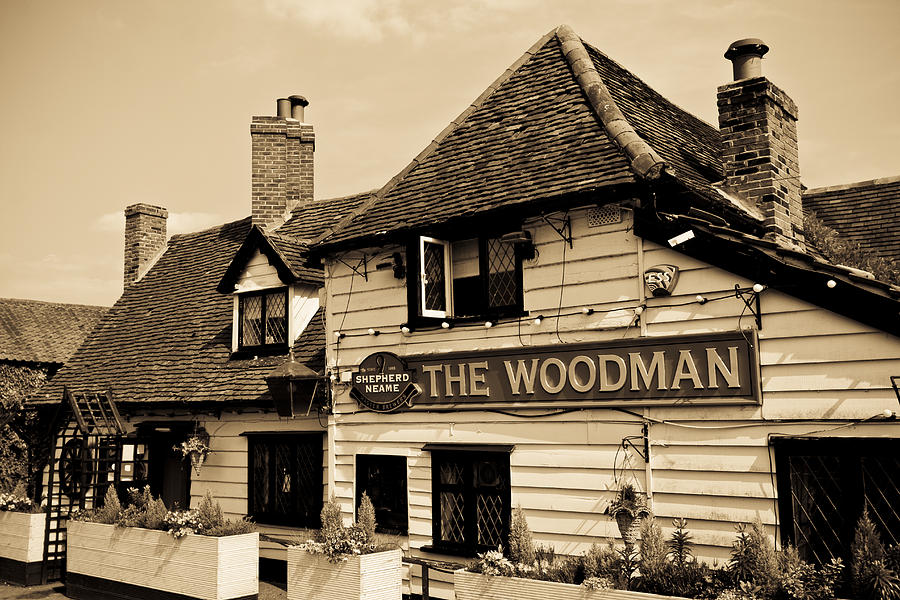 The Woodman Pub #12 Digital Art by David Pyatt