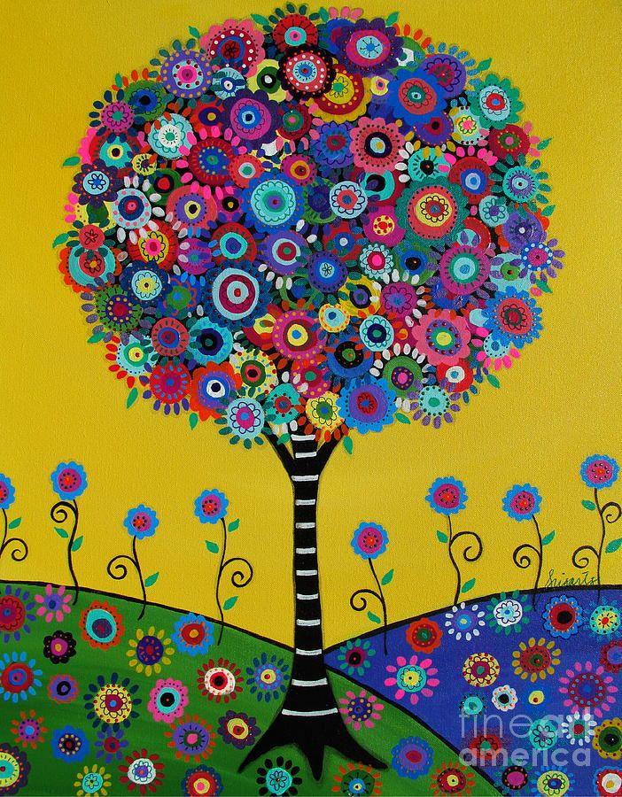 Tree Of Life #12 Painting by Pristine Cartera Turkus