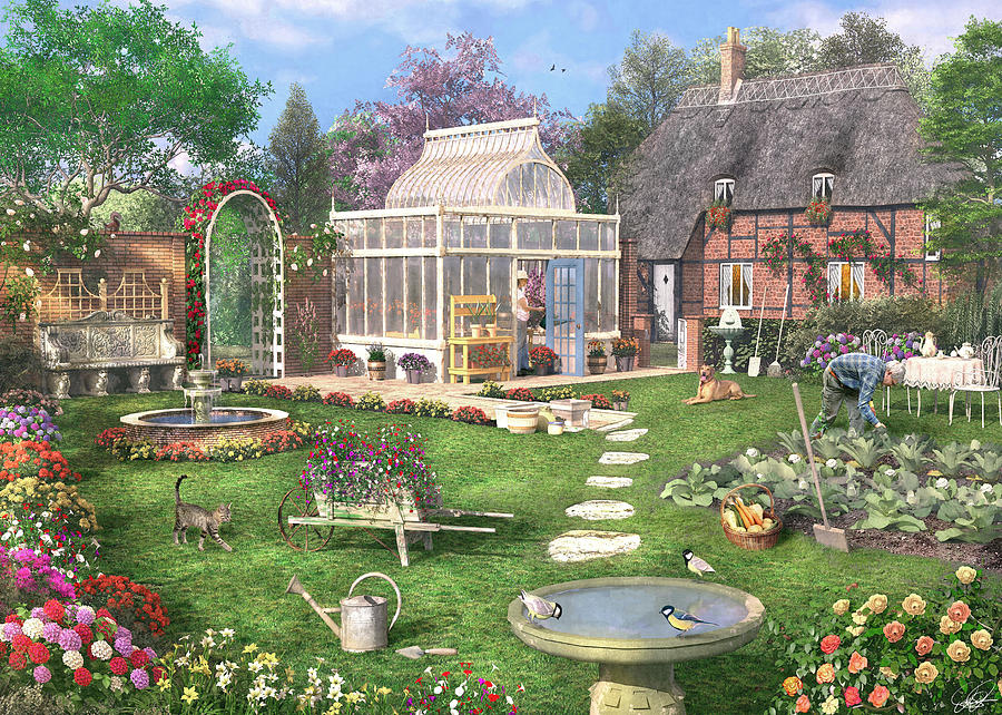 The Cottage Garden Photograph by MGL Meiklejohn Graphics Licensing