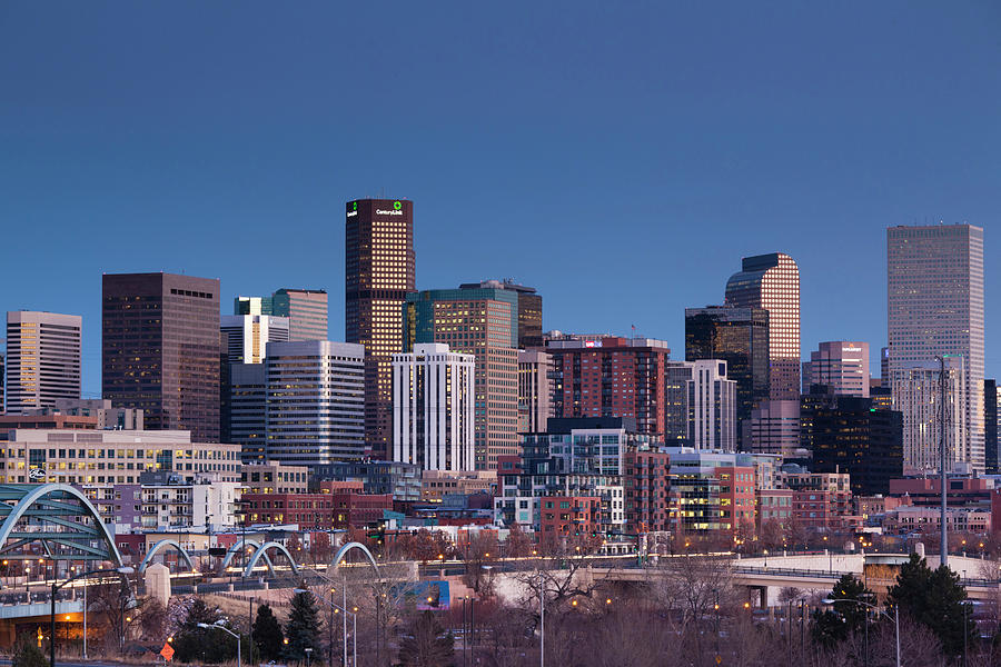 USA, Colorado, Denver, City View Photograph by Walter Bibikow | Fine ...