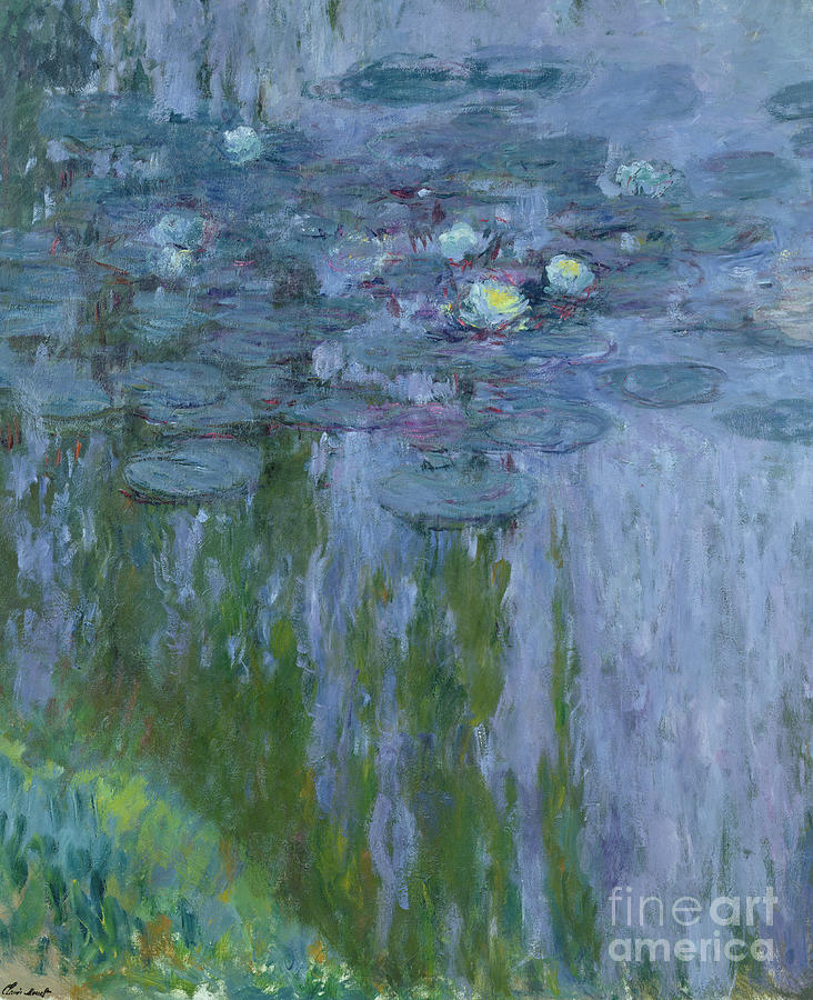 Claude Monet Painting - Waterlilies #29 by Claude Monet