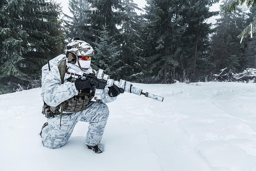 Winter Arctic Mountains Warfare Photograph by Oleg Zabielin - Fine Art ...