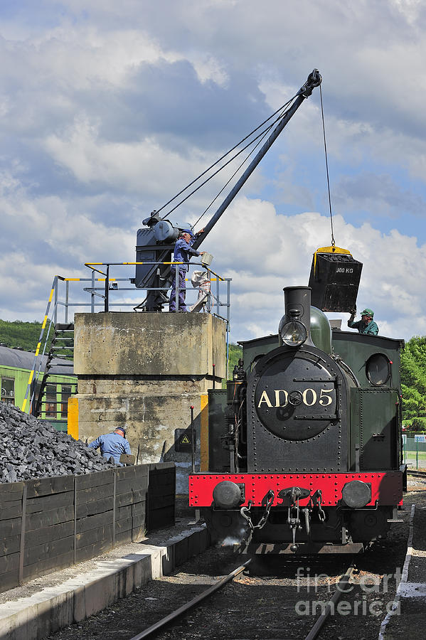 Steam Train and Crane Photograph by Arterra Picture Library