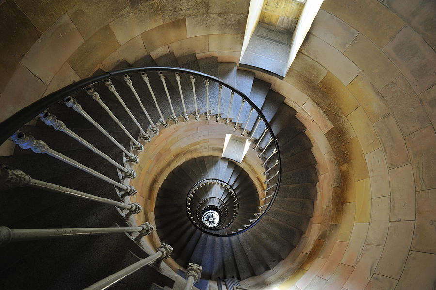 Spiral Staircase in Lighthouse Photograph by Arterra Picture Library