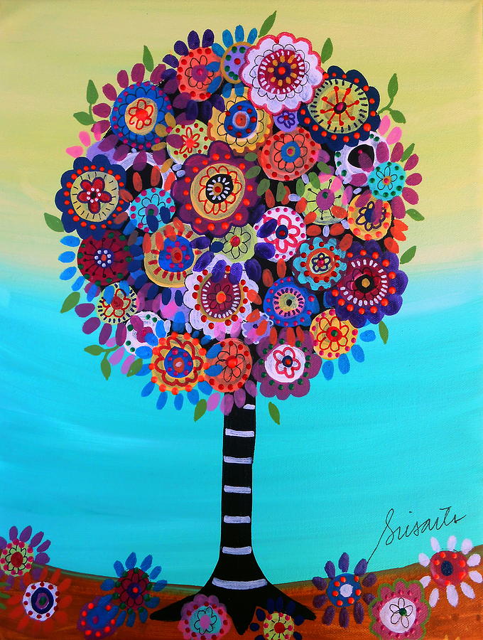 Tree Of Life #125 Painting by Pristine Cartera Turkus