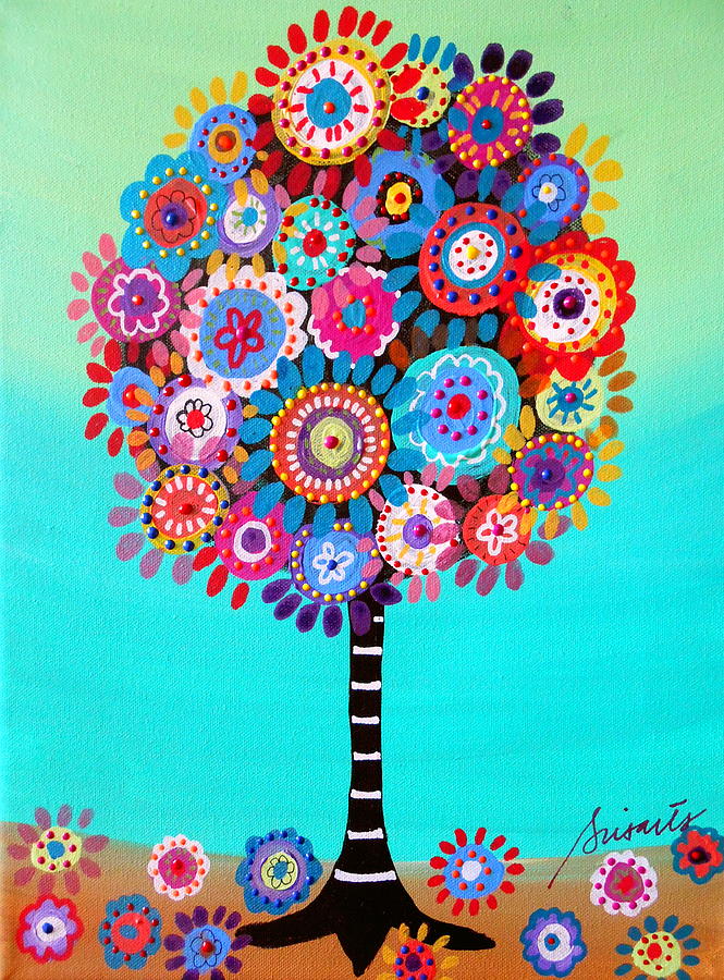 Tree Of Life #126 Painting by Pristine Cartera Turkus