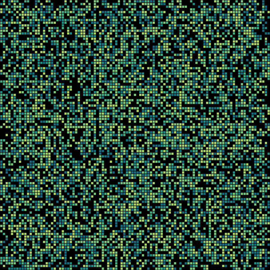 Abstract Digital Art - Pixel Art #127 by Mike Taylor