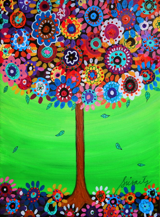 Tree Of Life #128 Painting by Pristine Cartera Turkus