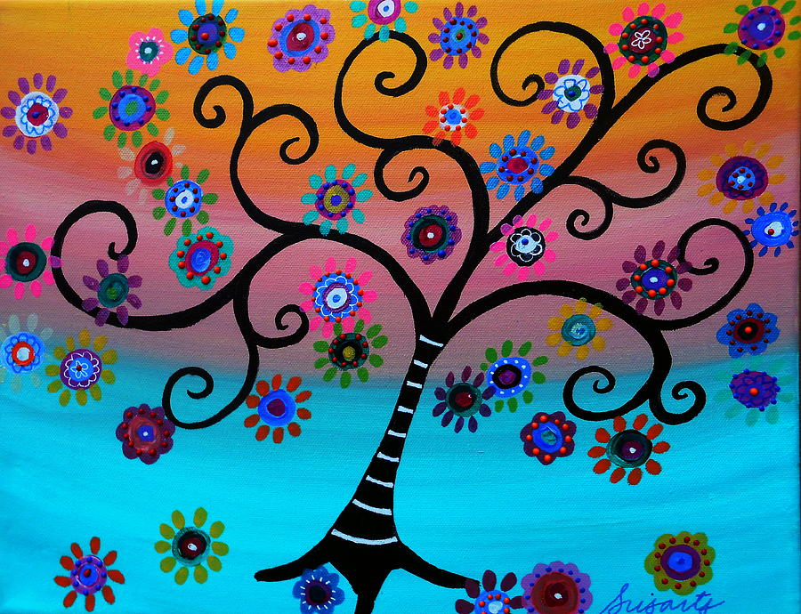 Tree Of Life #129 Painting by Pristine Cartera Turkus