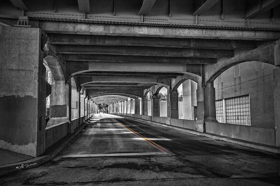 Kansas City Photograph - 12th Street Bridge by Jeff Swanson