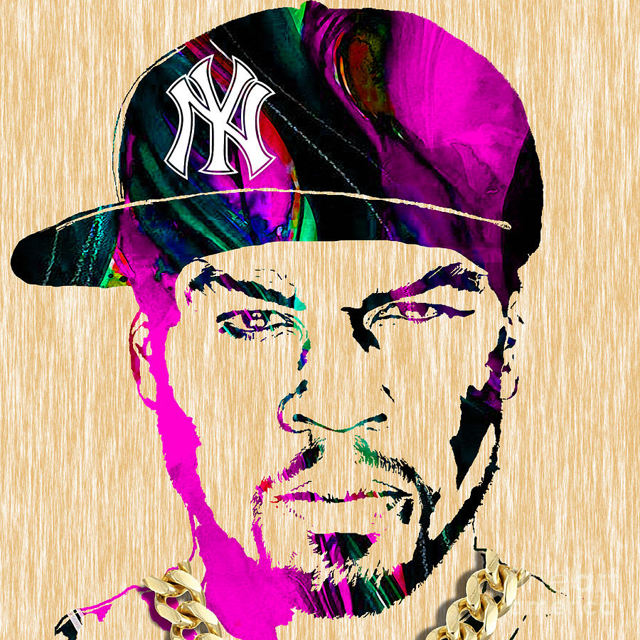 Cool Mixed Media - 50 Cent Collection #13 by Marvin Blaine