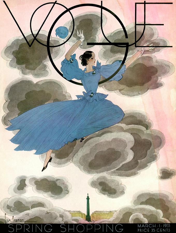 A Vintage Vogue Magazine Cover Of A Woman #13 Photograph by Georges Lepape