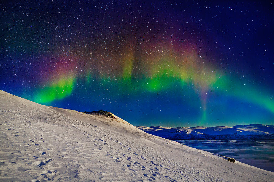 Nature Photograph - Aurora Borealis Or Northern Lights #13 by Panoramic Images