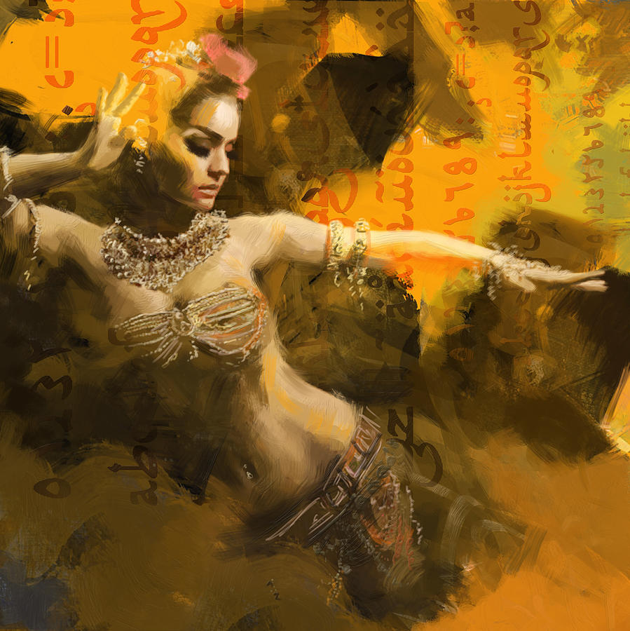 Belly Dancer Painting - Belly Dancer #13 by Corporate Art Task Force