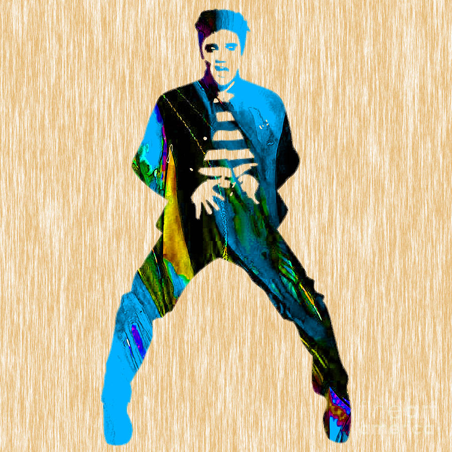 Elvis Presley #12 Mixed Media by Marvin Blaine