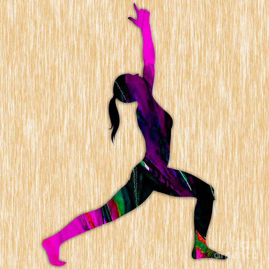 Inspirational Mixed Media - Fitness Yoga #13 by Marvin Blaine