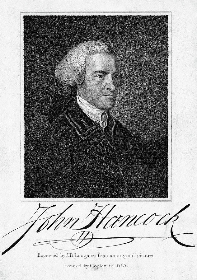 Politician Painting - John Hancock (1737-1793) #13 by Granger