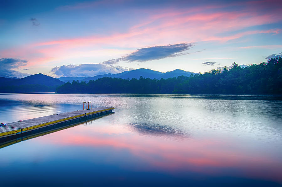 Lake Santeetlah In Great Smoky Mountains North Carolina #13 Photograph by Alex Grichenko